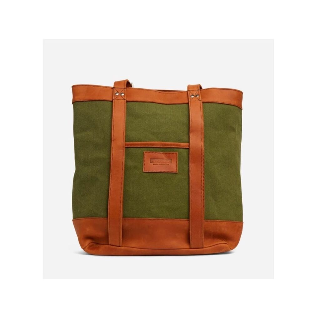 Parker Clay Rincon Backpack/ Tote- Leather/Canvas